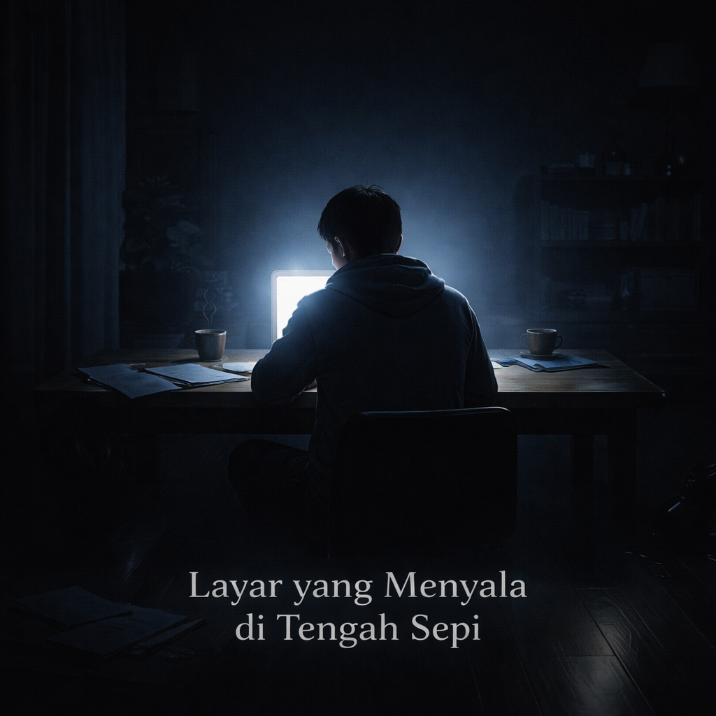 Layar yang Menyala di Tengah Sepi